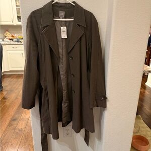 J. Jill Dark Brown Trench Coat
